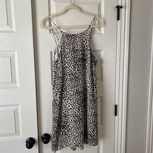 leopard print halter dress